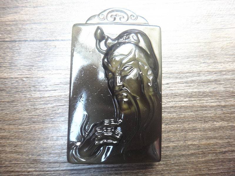 Natürlichem Eis Art Regenbogen Auge Obsidian Guan Yu Amulett Schutzpatron Dsc08176 Natürlichem Eis Art Regenbogen Auge Obsidian Guan Yu Amulett Schutzpatron Dsc08176 von juat