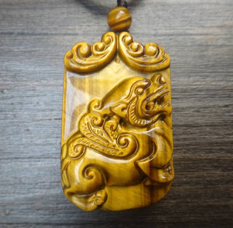 Natürlichen Tigerauge Stein Pi Yao von juat