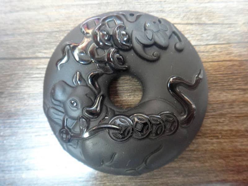 Natürlicher Obsidian Sternzeichen Ochsen Charm Anhänger Natürlicher Obsidian Sternzeichen Ochsen Charm Anhänger von juat