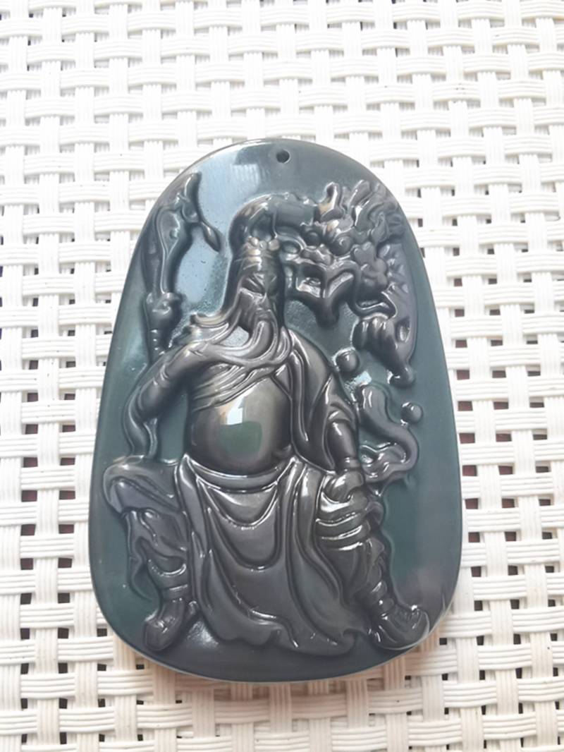 Natur Eis Art Regenbogen Auge Obsidian Drachenkopf Guan Yu Amulett Schutzpatron Natur Eis Art Regenbogen Auge Obsidian Drachenkopf Guan Yu Amulett Schutzpatron von juat
