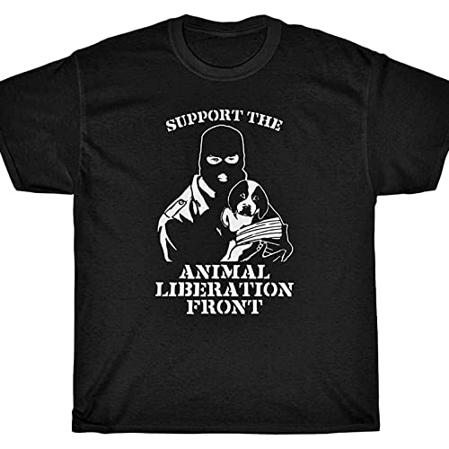 Support The Animal Liberation Front T-Shirt - Alf Straight Edge Black M von jueqi