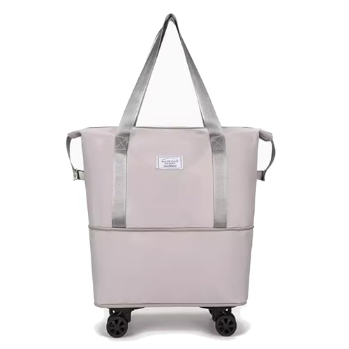 Juju Doppelgepäck-Wochenendtasche für Damen – Reisetasche – Sporttasche für Damen – Reisetasche für Frauen – Reisetasche für Frauen – Wochenendtasche – Reisetasche für Reisen, Grau, M, Dual Luggage Us von juju GOODS