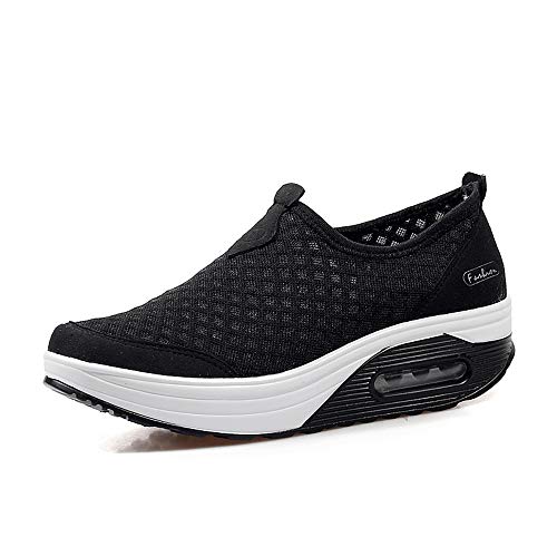 jukka Damen Mesh Air Cushion Shake Größe 3.5-8UK Sneakers Hollow Network Mesh Go Running Trainers Athletic Walk Gym Schuhe Sport Run von jukka