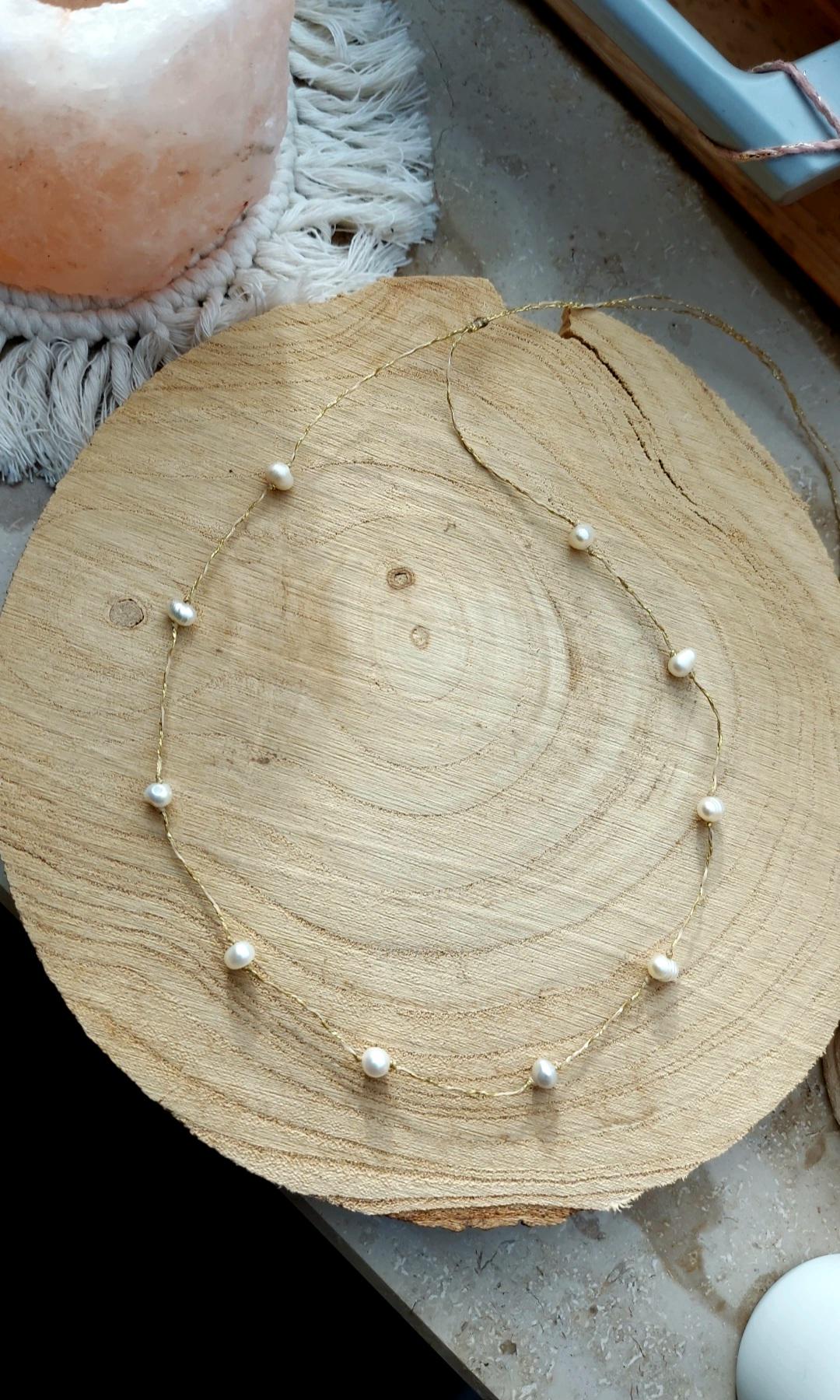 Halskette Mit Süßwasserperlenbridebrautbrautschmucksüßwasserperlenhochzeitelegant von julandacreations