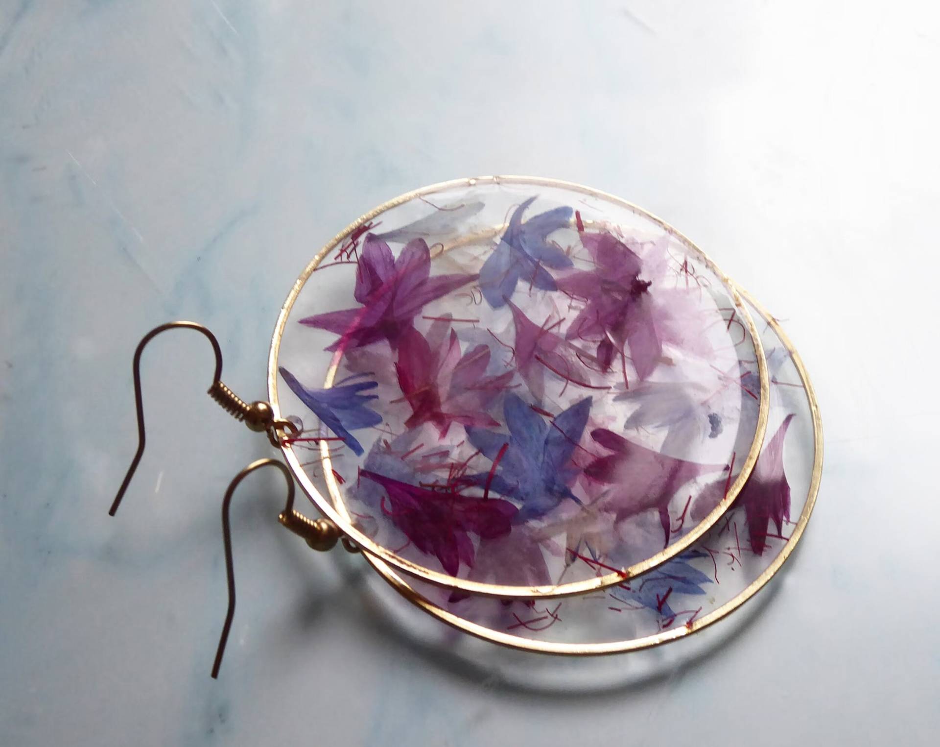 Bunte Kornblumenohrringe, Natürlicher Handgemachter Schmuck, Florales Muttertag Geschenk von julialinjewelry