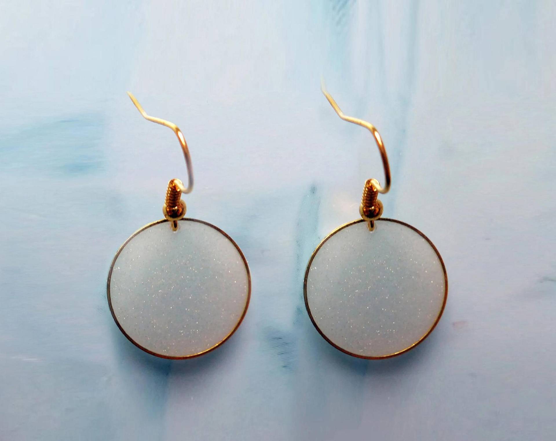 Graue Ohrringe Transparent 2 cm, Geschenk Für Freundin von julialinjewelry