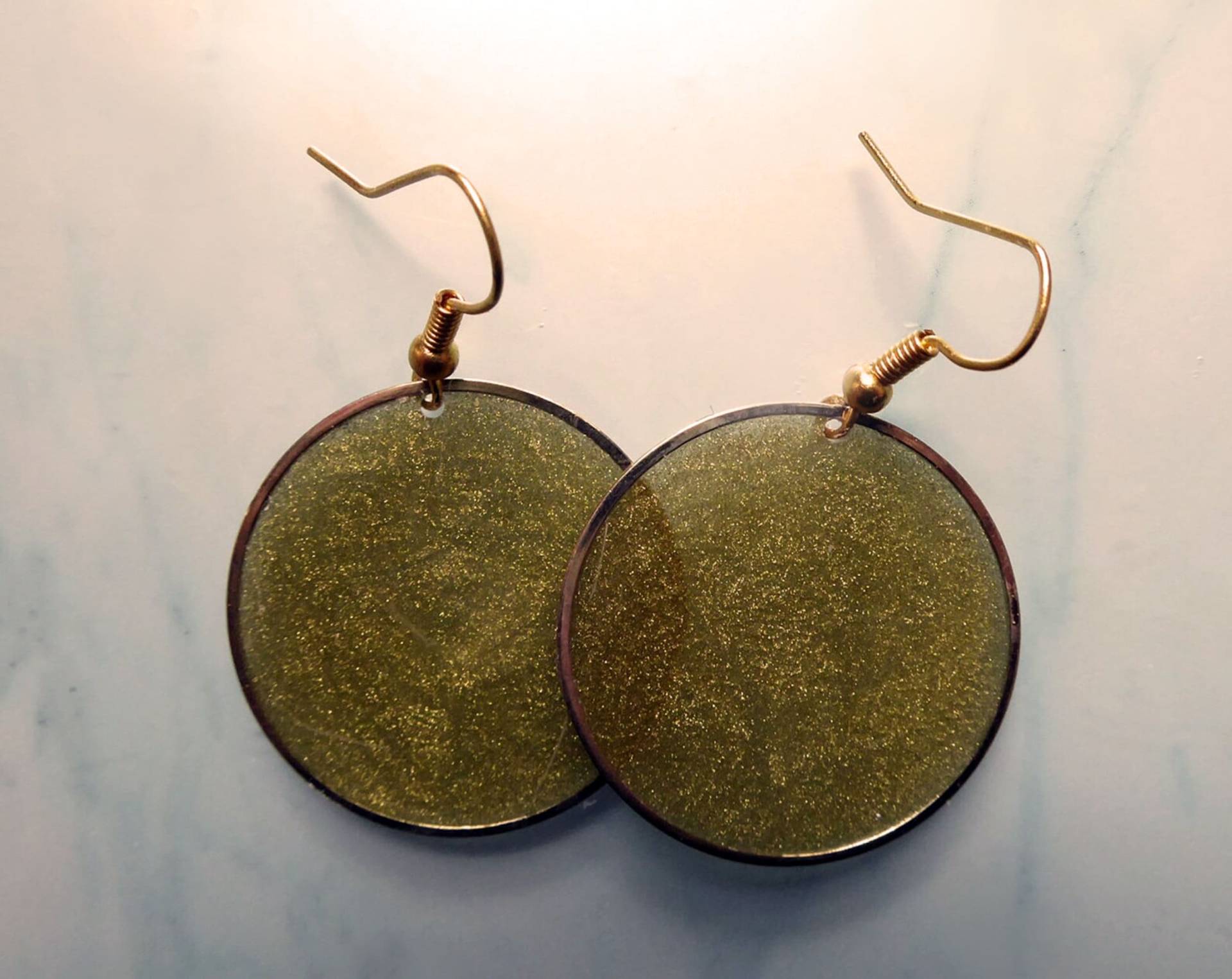 Klare Goldene Zeitlose Ohrringe, Elegantes Schmuck Geschenk Für Frau von julialinjewelry