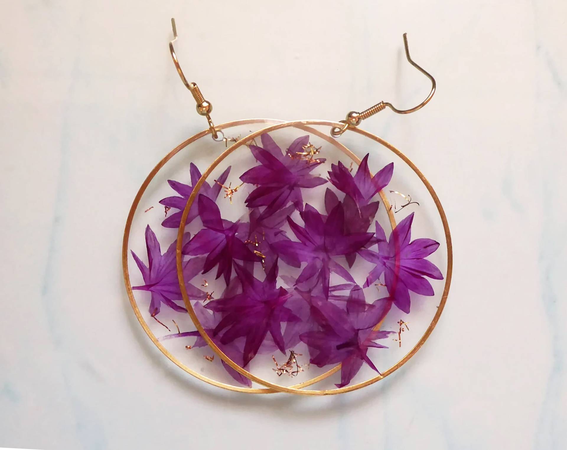 Rote Kornblume Ohrringe, Statement Schmuck, Ohrringe Handgefertigt, Geschenk Für Sie von julialinjewelry