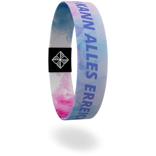 juma - glaubensband | Set Selbstvertrauen - Verschiedene Größen | Freundschafts-, Energie- & Motivations-Armbänder, Aus Stoff, Inspirierende Glücksbringer (Ich kann alles erreichen, M - 17 cm) von juma