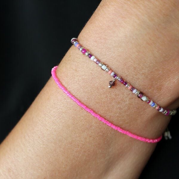 juni Armband-Set Pink Wildflower Gold oder Silber von juni