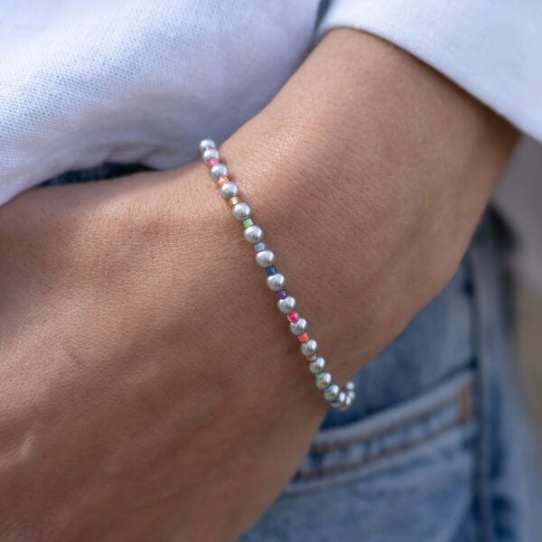 juni Perlenarmband Rainbow von juni