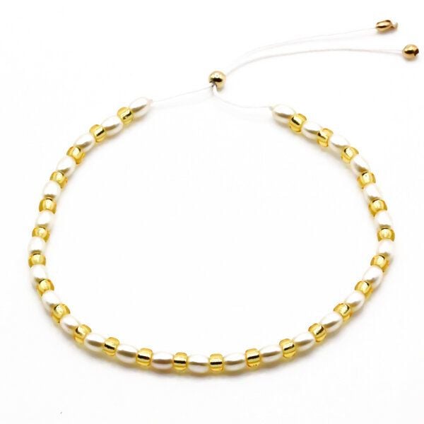 juni Sommer Perlenarmband "Tropical" - neon orange, türkis oder golden von juni