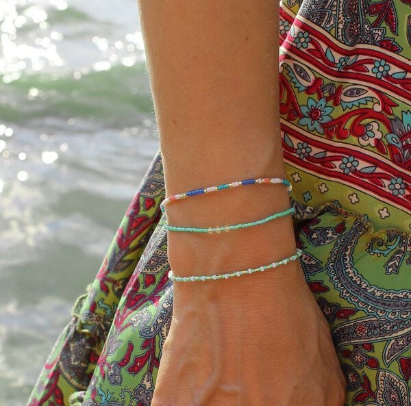 juni Sommer Armbandset Türkis von juni