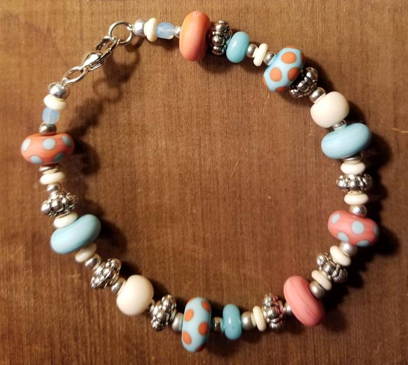 Sommerliches Glasperlen Armband von junosgarden