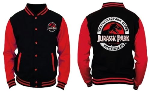 jurassic_park - Schwarz und Rot Herrenjacke - M von cotton division