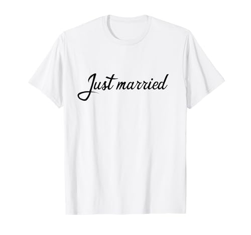 Hochzeit "Just Married" Braut Design für Männer und Frauen T-Shirt von just married Girl design for women nuptial party