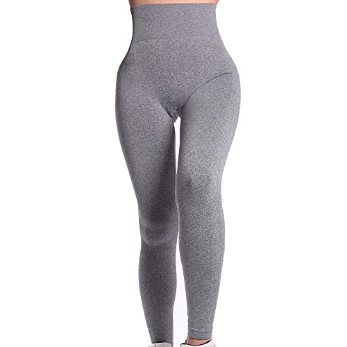 Justbella Leggings Blickdicht High Waist Push Up für Sport & Alltag Leggins (L, dunkelgrau) von justBELLA SPORTS WEAR