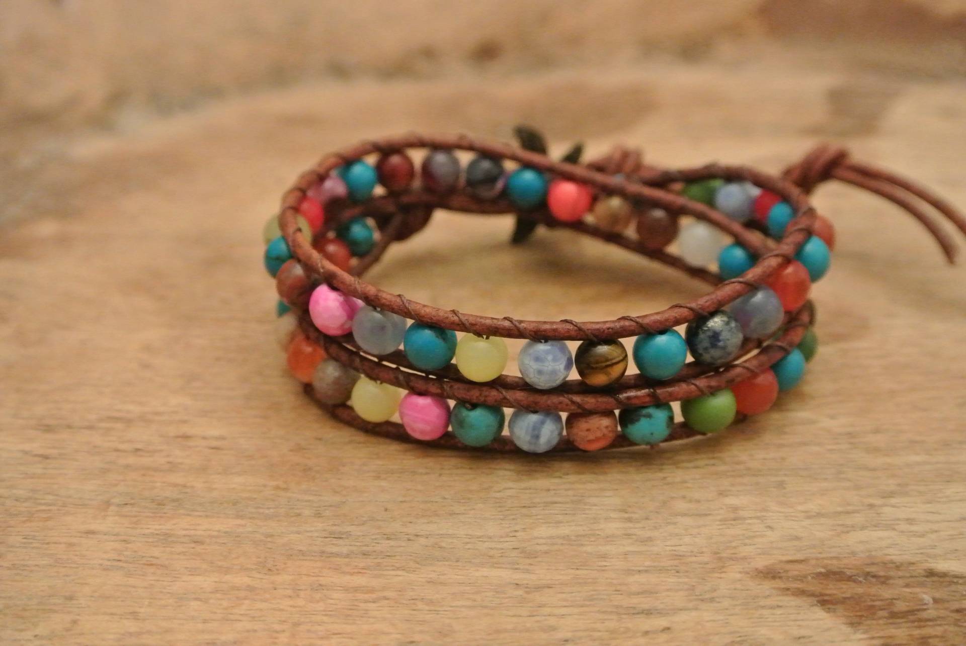 Verkauf 40 % Rabatt Auf Seestern Gemischt Edelstein Perlen Leder Wrap Armband Verkauf 40 % Rabatt Auf Seestern Gemischt Edelstein Perlen Leder Wrap Armband von justhipstuff