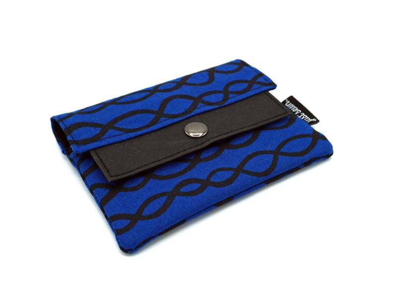 Kleines Portemonnaie "Loops" | Blau Vegan von justsewnHandmade