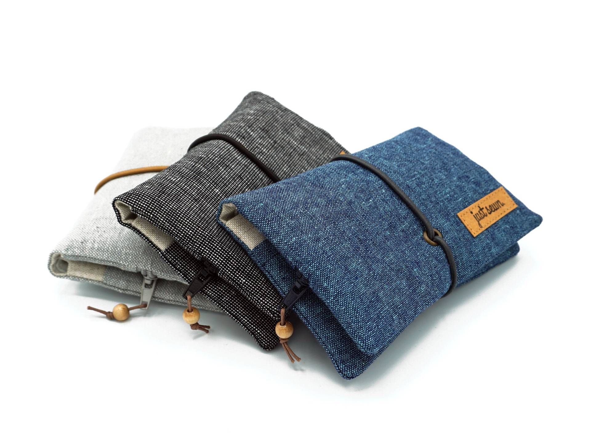Tabaktasche/Dreherbeutel "Essex Leinen" Farbwahl | Uni Schwarz Grau Blau Tabaktasche/Dreherbeutel "Essex Leinen" Farbwahl | Uni Schwarz Grau Blau von justsewnHandmade