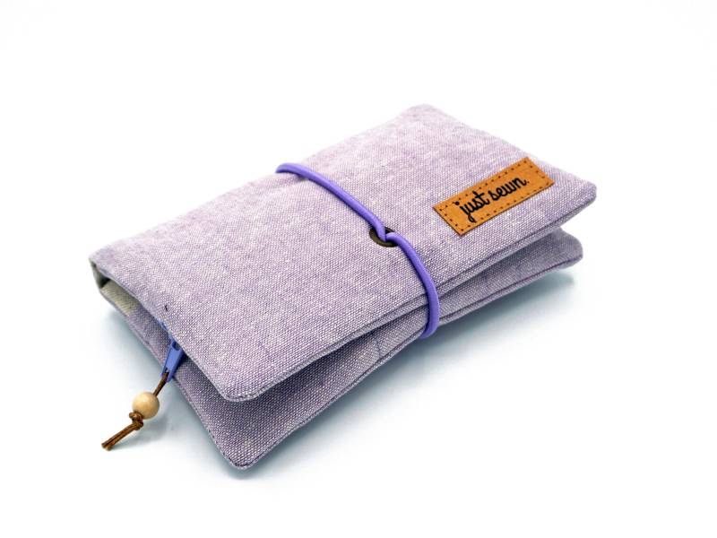 Tabaktasche/Dreherbeutel "Essex Leinen" Flieder | Vegan von justsewnHandmade