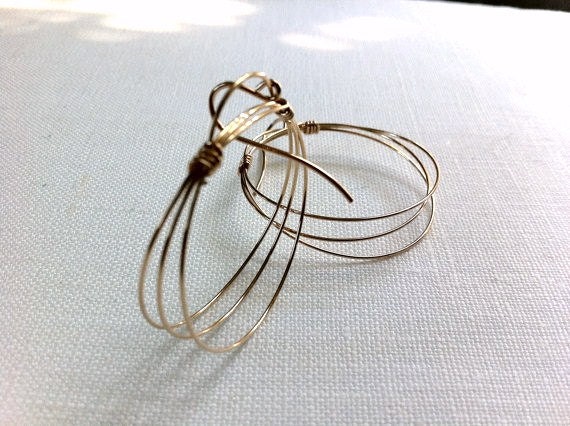 Creolen Ohrringe von justynajewelry
