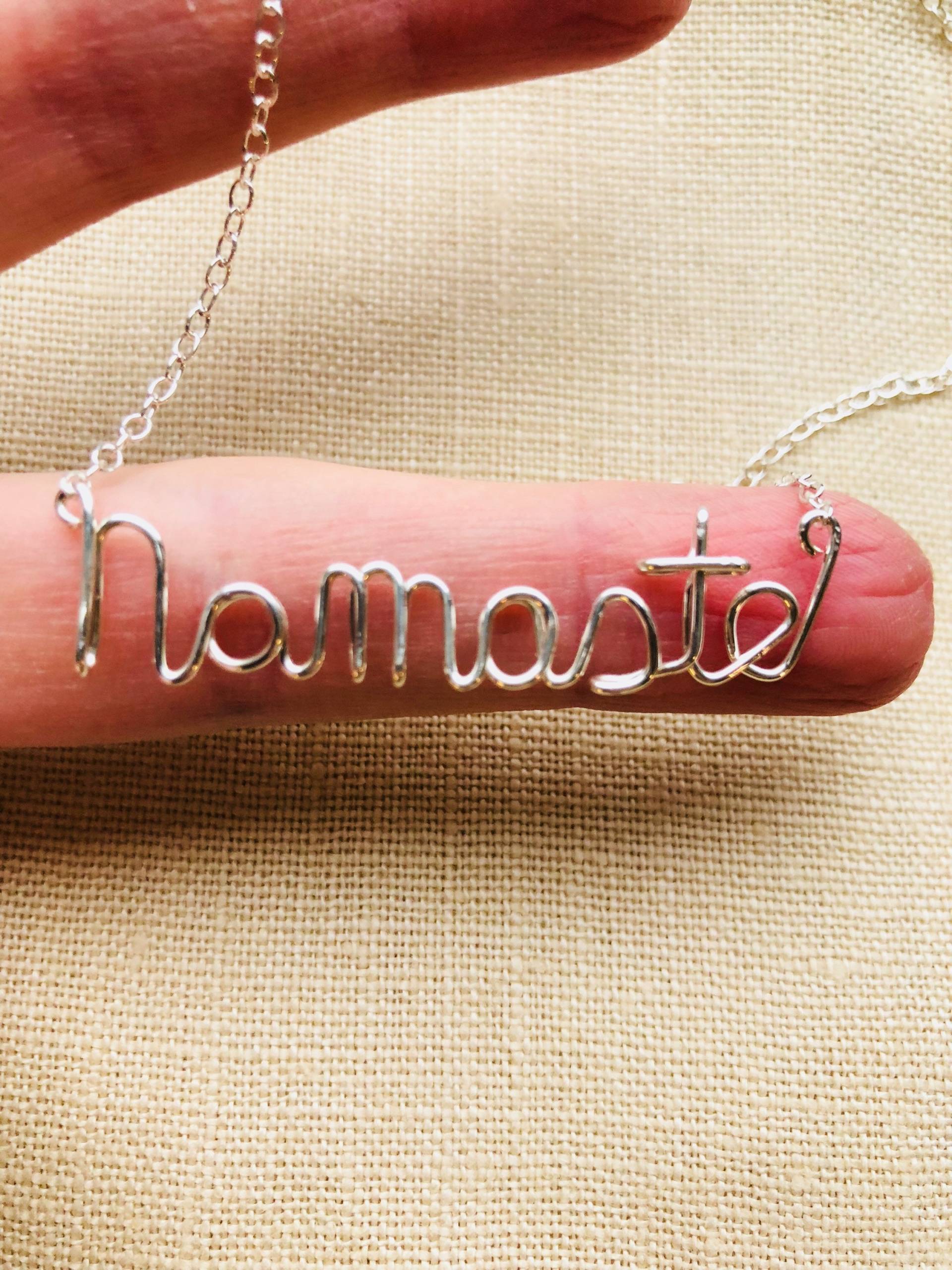 Namaste Halskette von justynajewelry