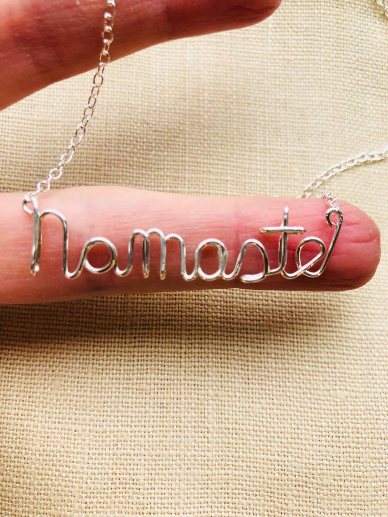 Namaste Halskette von justynajewelry