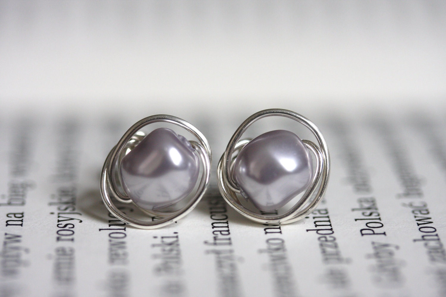 Swarovski Barocke Perle Ohrringe von justynajewelry