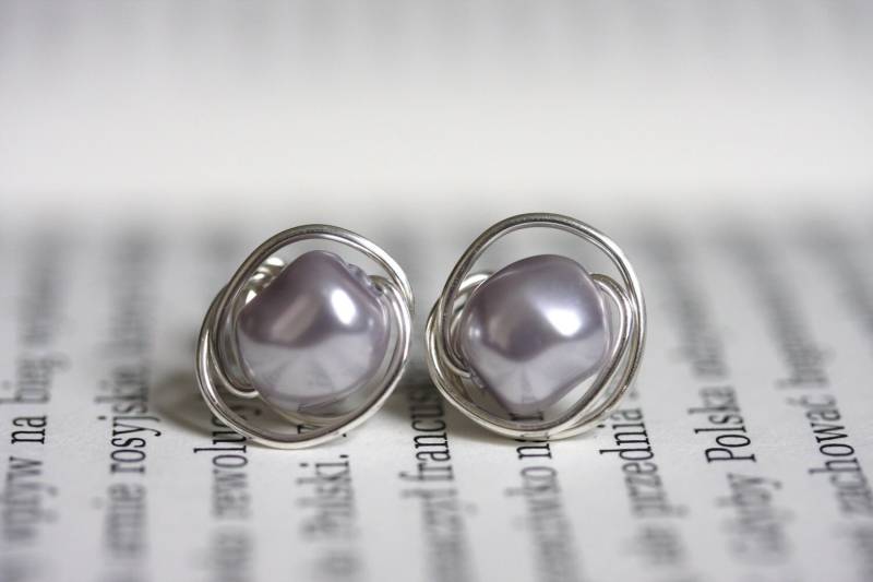 Swarovski Barocke Perle Ohrringe von justynajewelry
