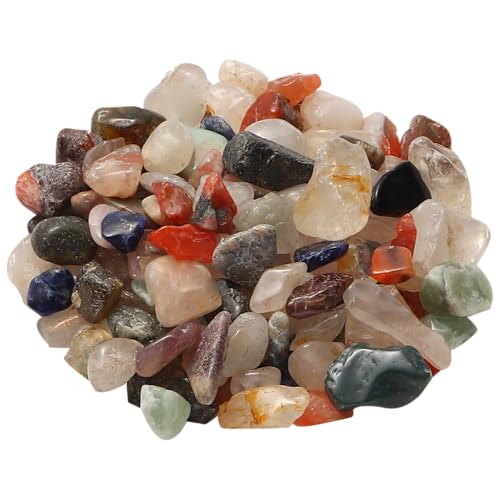 jwtyu 600g Edelsteine für Kinder 9-12 mm Dekosteine Bunte Bteine Halbedelsteine Kleine Steine für Dekoration Edelsteinspiel Pflanztöpfen Dekorative von jwtyu