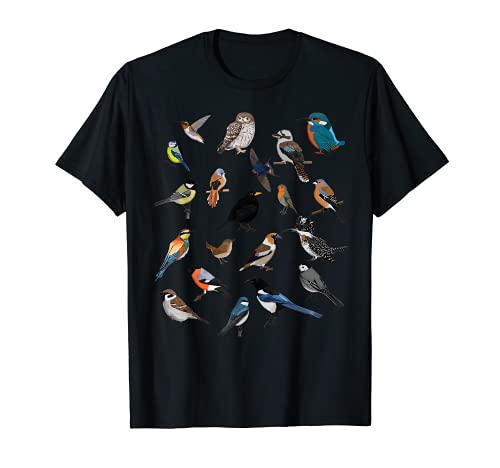 jz.birds Frauen Unisex-Erwachsene Vogelbeobachter Biologen Tierfreunde Schwarz Vogel-T-Shirt S EU 38/39 jz.birds Frauen Unisex-Erwachsene Vogelbeobachter Biologen Tierfreunde Schwarz Vogel-T-Shirt S EU 38/39 von jz.birds