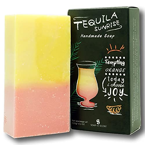 Cocktail Seife Tequila Sunrise - Handgemacht - Sommer, Sonne, Salsa! die spritzige Naturseife - Vegan von k/A