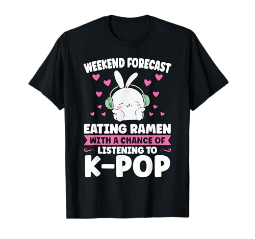 Ramen essen und dabei K-Pop hören K-Pop Girl T-Shirt Ramen essen und dabei K-Pop hören K-Pop Girl T-Shirt von k-pop Liebhaber & k-pop Merch Geschenk