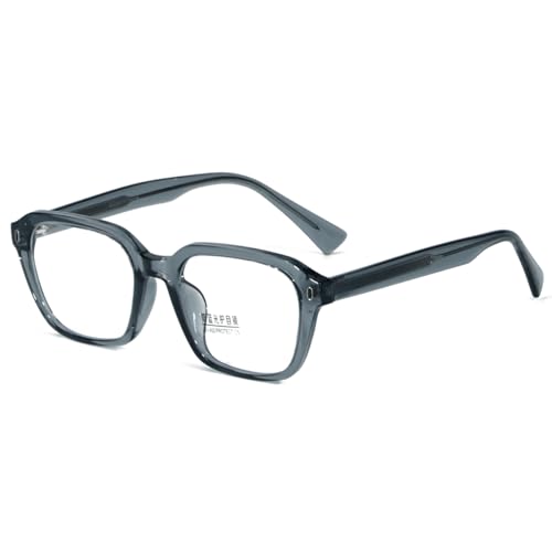 kachawoo Anti Blaues Licht Gläser Männer Frauen Quadratische Gläser Rahmen TR90 Brillen Computer Brillen (blue gray frame) von kachawoo