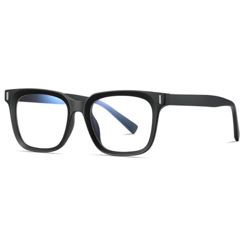 kachawoo Blaues Licht Blocking Gläser für Männer Frauen Mode Gläser Rahmen TR90 Eyewear Square Brillen (matte black frame) von kachawoo