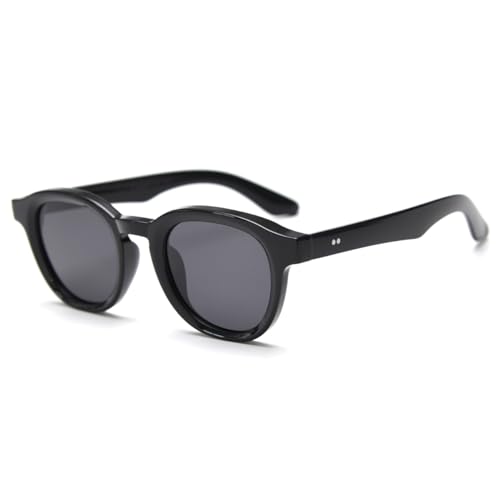 kachawoo Polarisierte Sonnenbrille Männer Frauen Quadratische Sonnenbrille Retro Brillen TR90 Rahmen Brillen (black) von kachawoo