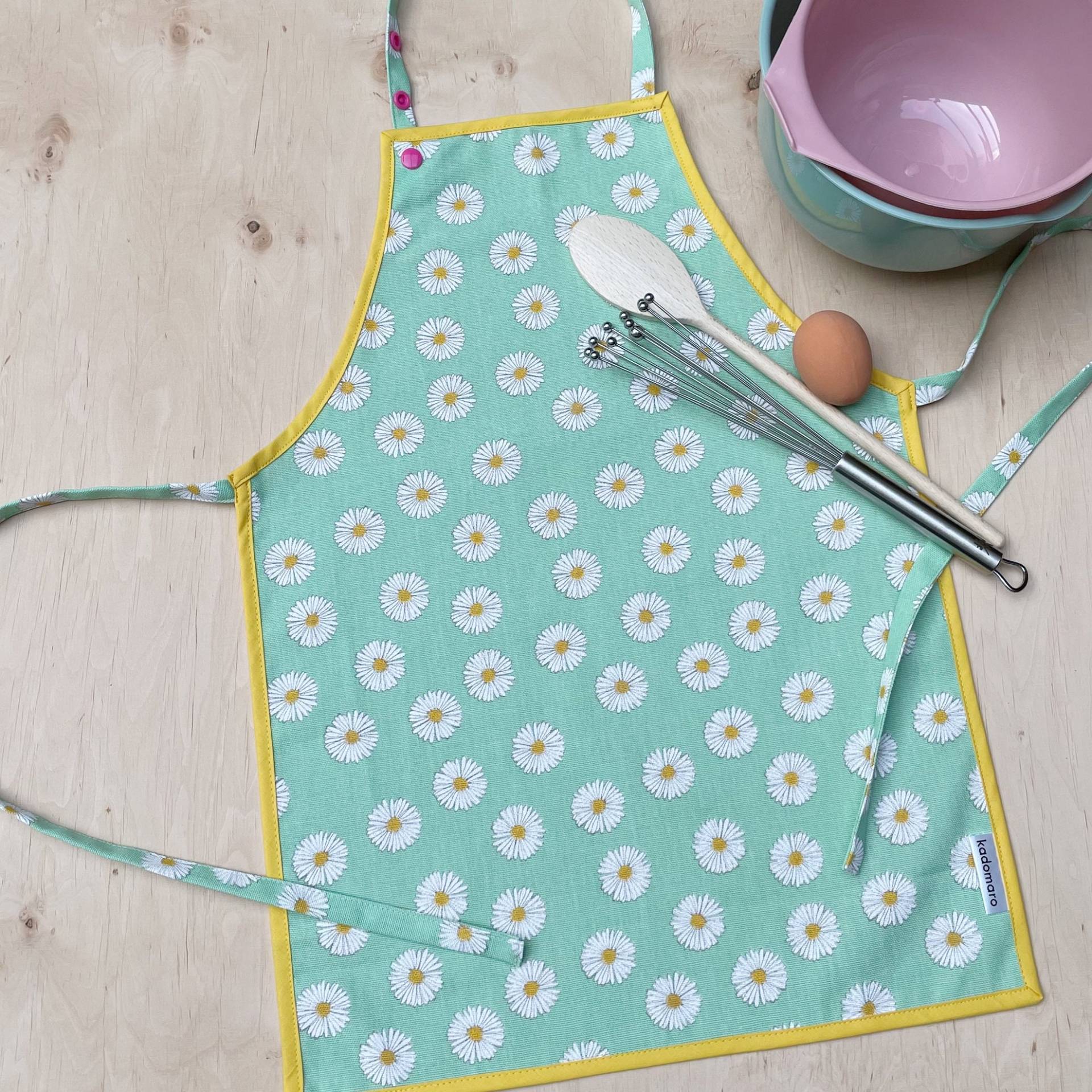 Schürze Kinder Erwachsene 3 Größen Blumen von kadomaro