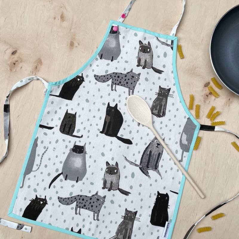 Schürze Kinder Erwachsene 3 Größen Katze von kadomaro