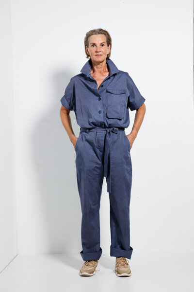 käufer (d) sein ALL UPCYCLED Jumpsuit Taubenblau von käufer (d) sein ALL UPCYCLED