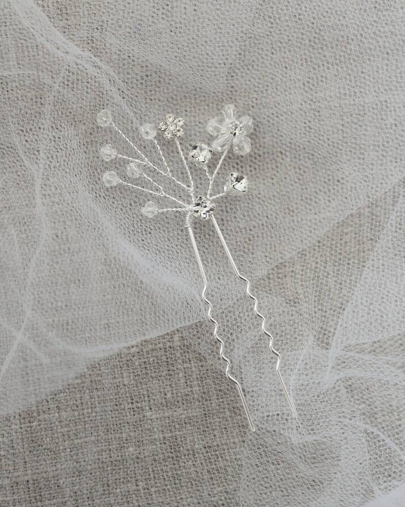 Carrie Haarnadel, Hochzeit Haarkamm, Strass Brautschmuck, Braut Haarnadeln von kaileep