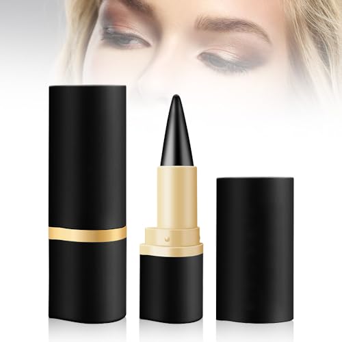 Matte Schnell Trocknender Eyeliner, 2025 Neu 2 Stück Wischfester Schwarzer Eyeliner Stift Gel, Wasserfester Lidschatten für Ein Alltägliches Lang Anhaltendes Augen Makeup (Schwarz) von kailisi