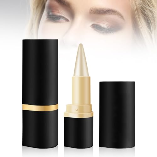 Matte Schnell Trocknender Eyeliner, 2025 Neu 2 Stück Wischfester Schwarzer Eyeliner Stift Gel, Wasserfester Lidschatten für Ein Alltägliches Lang Anhaltendes Augen Makeup (Silber) von kailisi