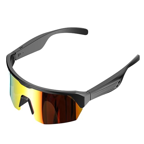 kailisi Bluetooth Brille, 2025 Neu Sport Bluetooth Smart Audio Sunglasses, Intelligente Brillen UV400-Schutzlinse, Anti-Schallleck Polarisierte Sonnenbrille Unisex-Design for Outdoor Sports (Gold) von kailisi