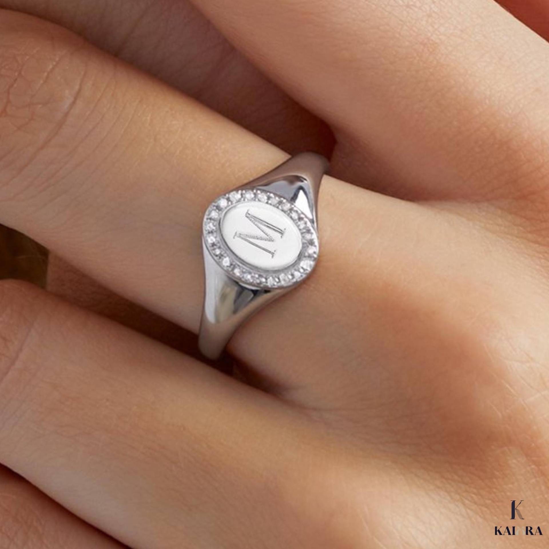 Personalisierter Silber Siegelring Für Frauen - Benutzerdefinierte Anfang Pinky Ring Sterling Anfangsring Geschenke Mama Personalisierter Silber Siegelring Für Frauen - Benutzerdefinierte Anfang Pinky Ring Sterling Anfangsring Geschenke Mama von kaiorajewels