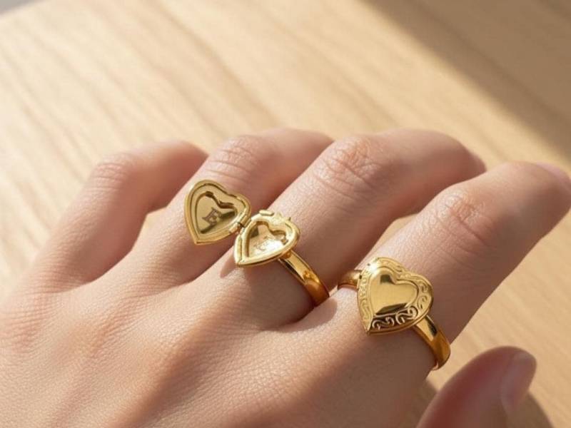 Vintage Herz Medaillon Ring Rokoko Gold Renaissance Schmuck Vintage Herz Medaillon Ring Rokoko Gold Renaissance Schmuck von kaiorajewels