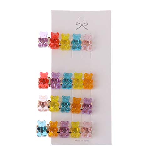 kaixinbukaixin Mixed Cartoon Pandabär Haarspangen Haarspange Gummibärchen Candy Haarnadel Kinder Mädchen,Mixed A von kaixinbukaixin