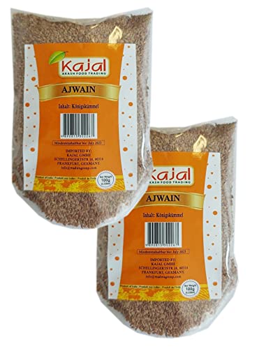 2 x 100g Ajwain Königskümmel Premium Qulität Kajal Marke von kajal