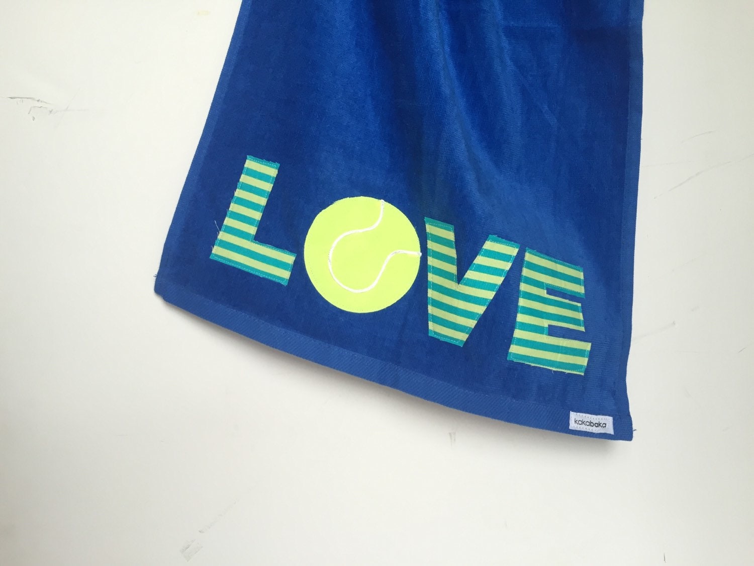 Navy Blue Love Tennis Handtuch, Muttertagsgeschenk, Lehrer Geschenk, Zubehör von kakabaka