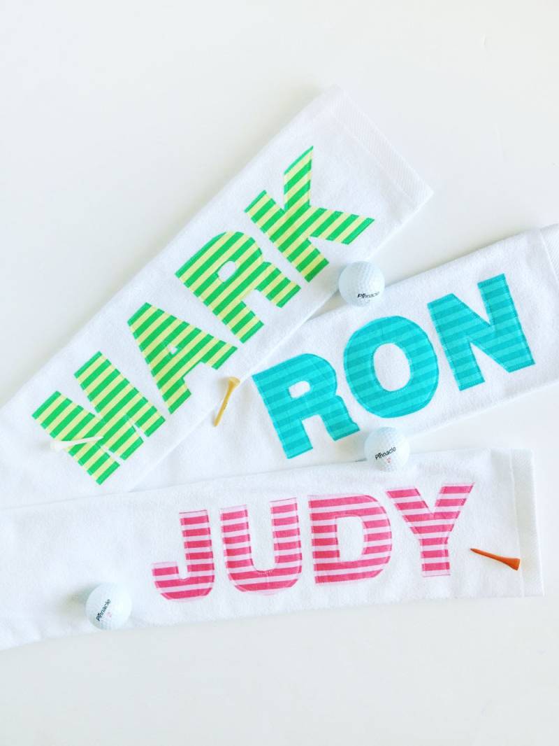 Personalisierte Golfhandtuch Mit Haken Lehrer Geschenk, Vatertag, Wählen Sie Ihren Eigenen Stoff von kakabaka